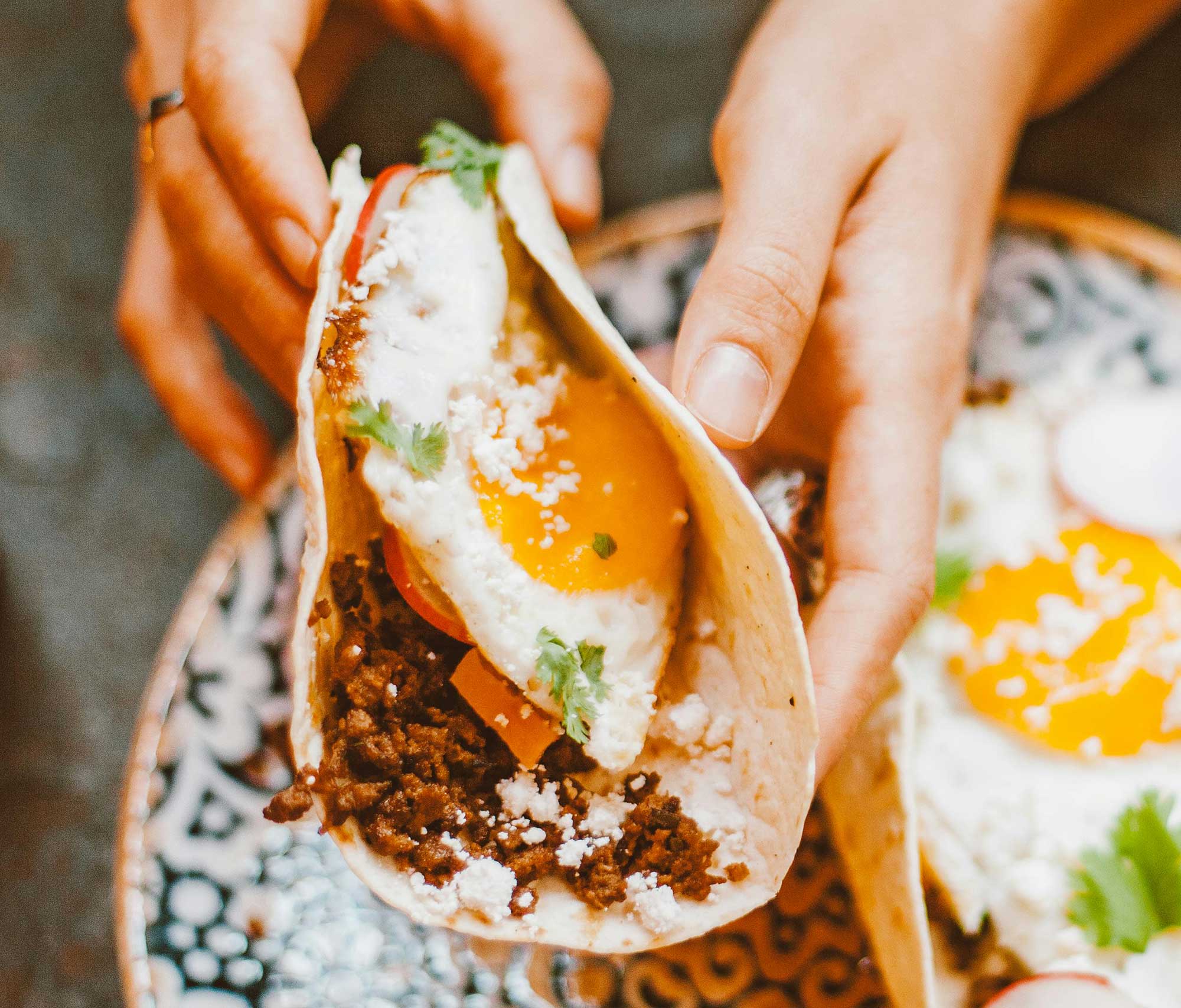 A breakfast wrap.